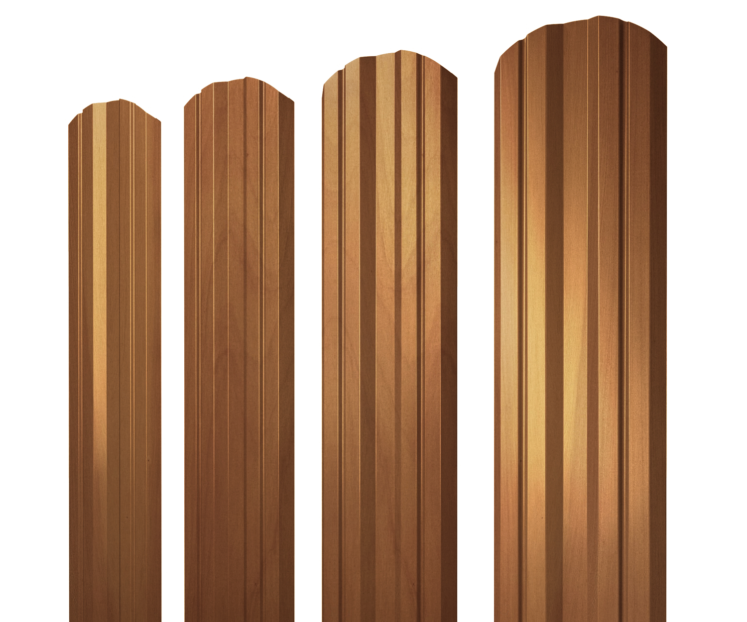 Штакетник Twin фигурный 0,45 Print-Double Premium Golden Wood Fresh изображение, анонсные картинки товара
