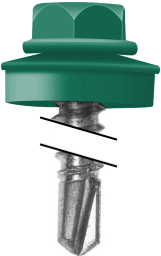 Саморез по металлу Daxmer 5,5х25 RAL 6016 (250) сверло №3 изображение, анонсные картинки товара