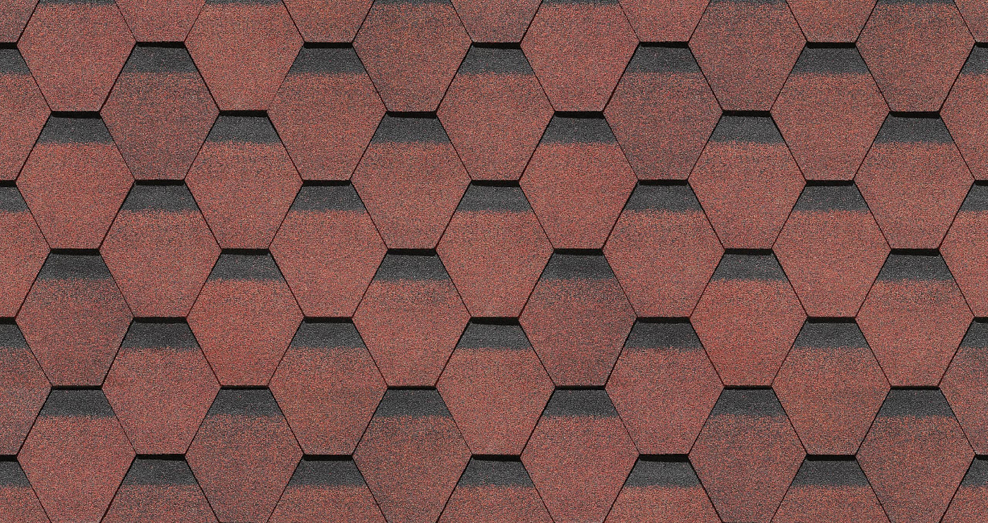 Гибкая черепица Döcke PIE PREMIUM/ ШЕФФИЛД/ Клубника изображение, анонсные картинки товара