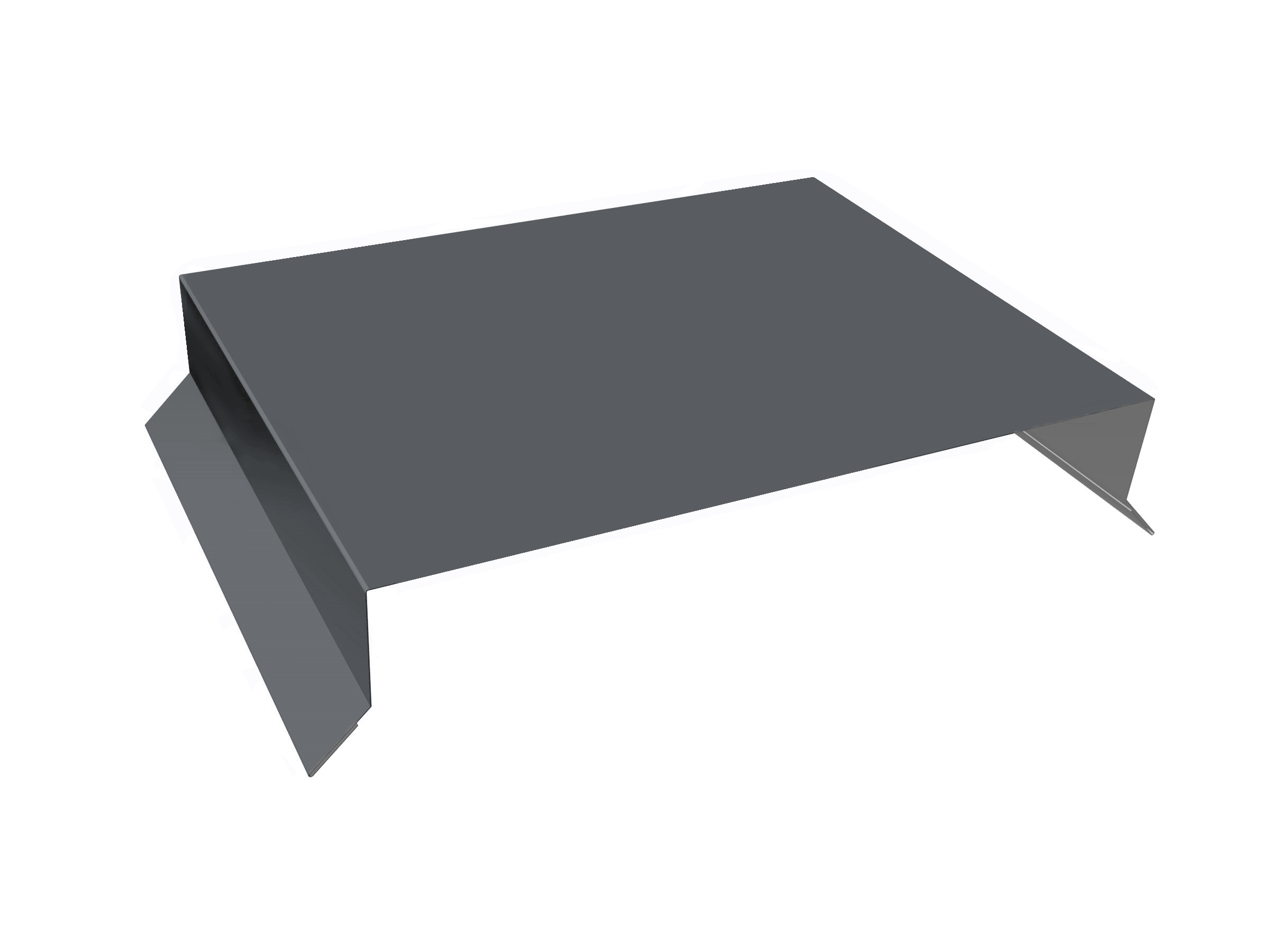 Парапетная крышка прямая 125мм 0,5 Velur X RAL 7024 мокрый асфальт (3м) изображение, анонсные картинки товара