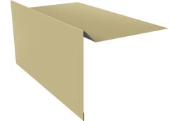 Планка ветровая для мягкой кровли 100х20х100 0,45 PE с пленкой RAL 1014 слоновая кость (2м) изображение, анонсные картинки товара