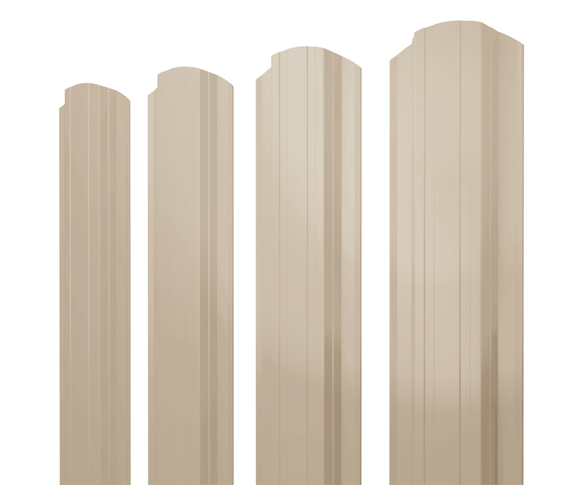 Штакетник Прямоугольный фигурный 0,5 Satin RAL 1015 светлая слоновая кость изображение, анонсные картинки товара