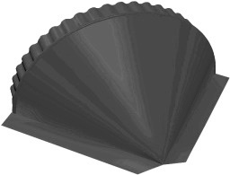 Заглушка малая конусная Drap RAL 9005 изображение, анонсные картинки товара