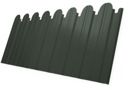 Профнастил C10B фигурный 0,5 Satin Matt TX RAL 6020 хромовая зелень изображение, анонсные картинки товара