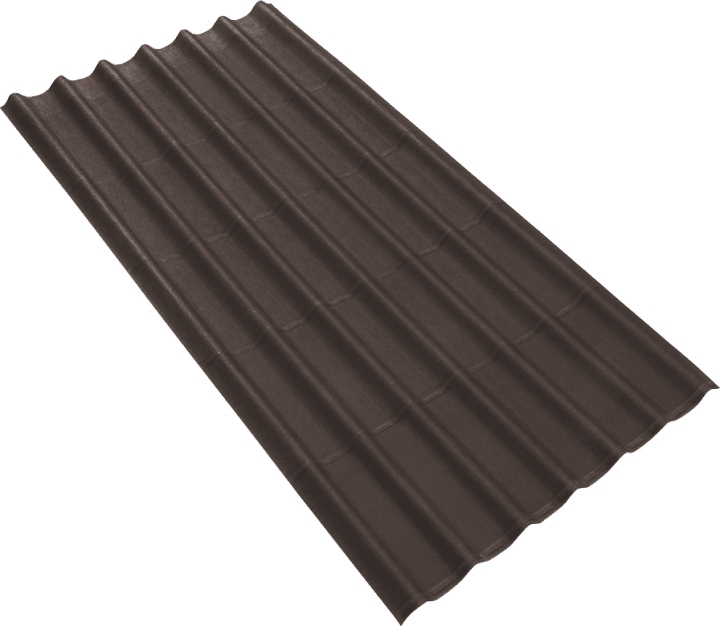 Черепица Ондулин коричневая изображение, анонсные картинки товара