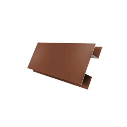 Планка H-образная БХ new 0,5 Satin с пленкой RAL 8004 терракота изображение, анонсные картинки товара