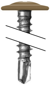 Саморез ПШС 4,2х16 RAL 8000 (1000) изображение, анонсные картинки товара