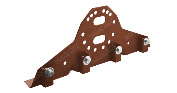 Кронштейн универс. Grand Line для фальцевой кровли RAL 8004 изображение, анонсные картинки товара