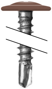 Саморез ПШС 4,2х19 RAL 8002 (1000) изображение, анонсные картинки товара
