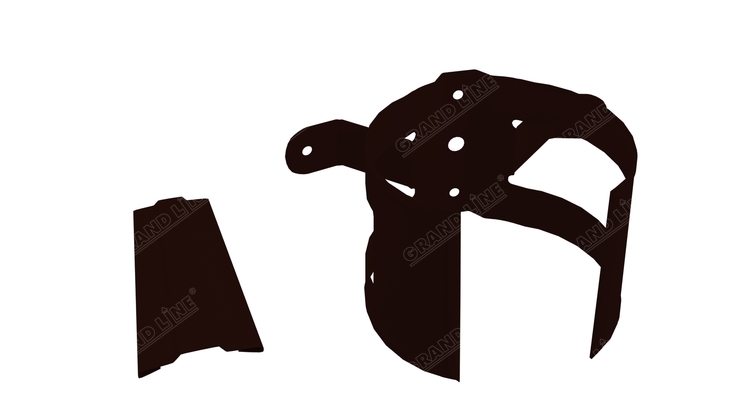 Кронштейн трубы на дерево 100мм RR 32 темно-коричневый изображение, анонсные картинки товара