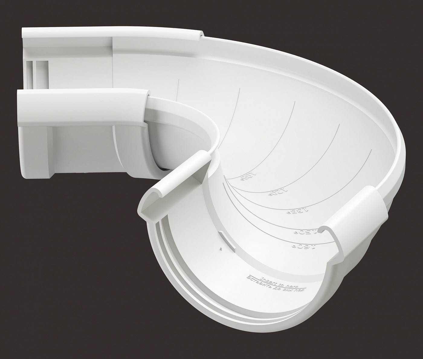 Döcke LUX Угол регулируемый 60˚-160˚ (Пломбир) изображение, анонсные картинки товара