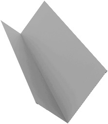 Планка примыкания 90х140 0,45 PE с пленкой RAL 9006 бело-алюминиевый (3м) изображение, анонсные картинки товара