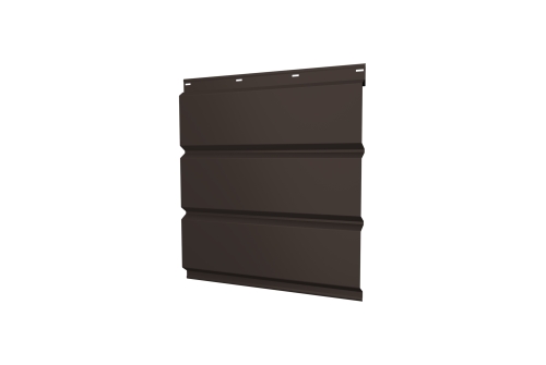 Софит металлический без перфорации 0,5 Drap TX с пленкой RR 32 темно-коричневый изображение, анонсные картинки товара