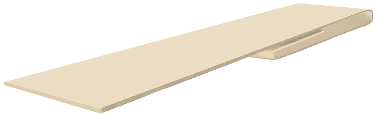 Планка финишная БХ new 0,45 PE с пленкой RAL 1014 слоновая кость (3м) изображение, анонсные картинки товара