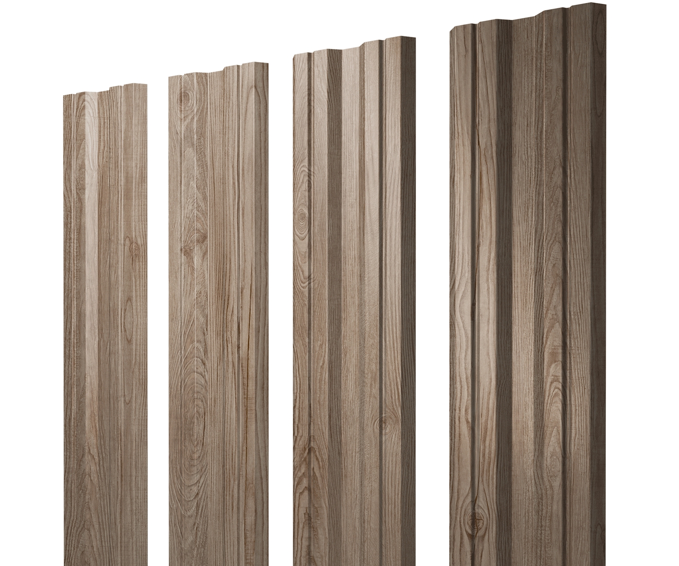 Штакетник Twin с прямым резом 0,45 Print Elite White Wood Twin с прямым резомColor изображение, анонсные картинки товара