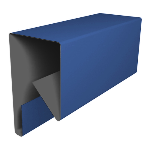 Планка П-образная заборная 17 0,5 Satin с пленкой RAL 5005 сигнальный синий (3м) изображение, анонсные картинки товара