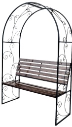 Скамейка с перголой (1,5м) №19 изображение, анонсные картинки товара
