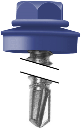 Саморез по металлу Daxmer 5,5х25 RAL 5002 (250) сверло №3 изображение, анонсные картинки товара