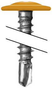 Саморез ПШС 4,2х19 RAL 1006 (1000) изображение, анонсные картинки товара