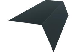 Планка карнизная широкая 100х85 0,5 Velur X RAL 7016 антрацитово-серый (2м) изображение, анонсные картинки товара