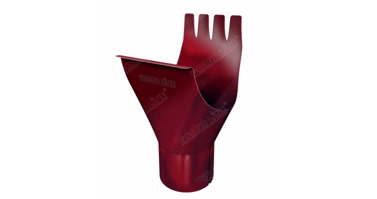 Угол желоба внутренний 90 гр 125 мм RAL 7004 изображение, анонсные картинки товара