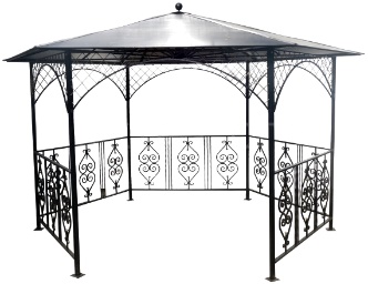 Беседка №2/9 (шестигранная) под ключ Мягкая Кровля изображение, анонсные картинки товара