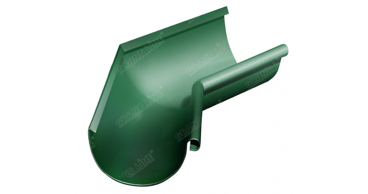 Угол желоба внутренний 135 гр 125 мм RAL 6005 зеленый мох изображение, анонсные картинки товара