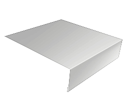 Планка лобовая/околооконная простая 190х50 0,45 Drap TX с пленкой RAL 9003 сигнальный белый (2м) изображение, анонсные картинки товара