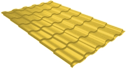 Металлочерепица кредо 0,45 PE RAL 1018 цинково-желтый изображение, анонсные картинки товара