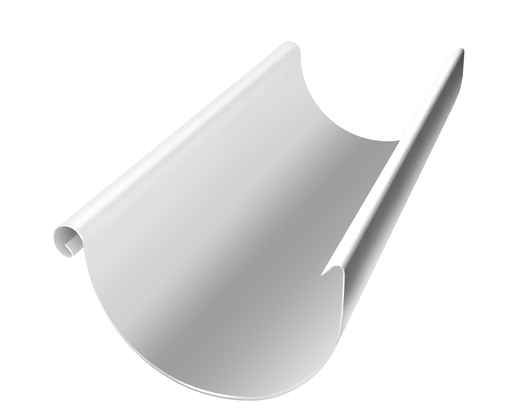 Желоб полукруглый Optima 150мм 3м RAL 9003 изображение, анонсные картинки товара