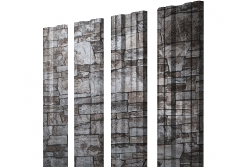 Штакетник Twin с прямым резом 0,45 Print Elite Fine Stone Twin с прямым резомColor изображение, анонсные картинки товара