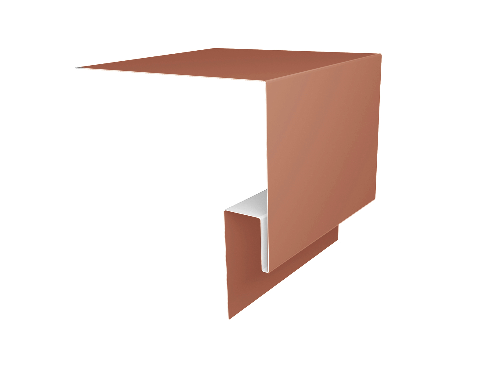 Планка околооконная сложная 250х75х18 (j-фаска) 0,45 PE с пленкой RAL 8004 терракота (3м) изображение, анонсные картинки товара