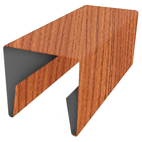 Планка П-образная заборная 20 0,45 Print Premium Rowan Fresh TwinColor (2м) изображение, анонсные картинки товара