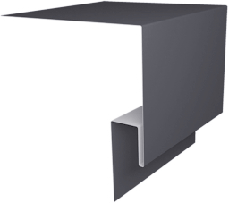 Планка околооконная сложная 250х75х18 (j-фаска) 0,5 Velur X RAL 7016 антрацитово-серый (2м) изображение, анонсные картинки товара