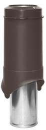 Выход вентиляции Krovent Pipe-VT 150/700 is коричневый изображение, анонсные картинки товара