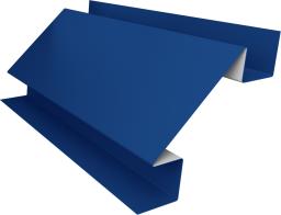 Планка угла внутреннего сложного Экобрус Grand Line 0,5 Satin с пленкой RAL 5005 сигнальный синий (2м) изображение, анонсные картинки товара