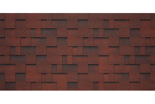 Битумная черепица TEGOLA LAZIO amarone 410 (красный Амароне) изображение, анонсные картинки товара