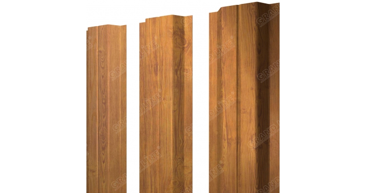 Штакетник П-образный A с прямым резом 0,45 Print-Double Elite Golden Wood изображение, анонсные картинки товара
