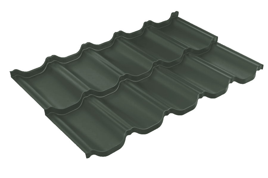 Металлочерепица ''Квинта Уно'' (''Kvinta Uno'') 0,5 Satin Matt TX RAL 6020 хромовая зелень изображение, анонсные картинки товара