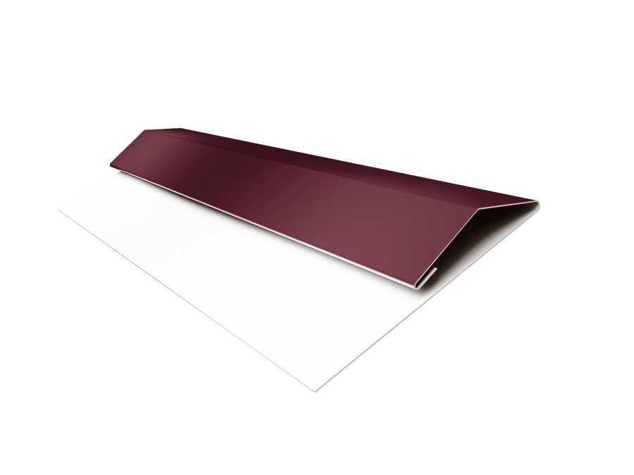 Планка стартово-финишная (Блок-хаус, Экобрус) Grand Line 0,45 Drap TX RAL 3005 красное вино (3м) изображение, анонсные картинки товара