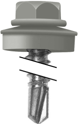 Саморез по металлу Daxmer 4,8х19 RAL 7023 (250) сверло №2 изображение, анонсные картинки товара