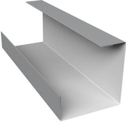 Планка угла внутреннего составная нижняя 0,5 Satin с пленкой RAL 7004 сигнальный серый (3м) изображение, анонсные картинки товара