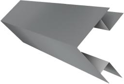 Планка угла внешнего сложного БХ new 0,45 Drap TX RAL 7004 сигнальный серый (3м) изображение, анонсные картинки товара