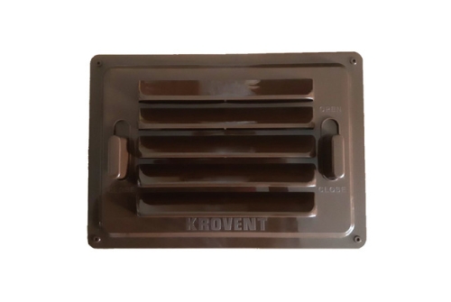 Вент.регулируемая решетка для цоколя Krovent (RAL 8017) изображение, анонсные картинки товара