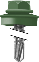 Саморез по металлу Daxmer 5,5х19 RAL 6002 (250) сверло №3 изображение, анонсные картинки товара