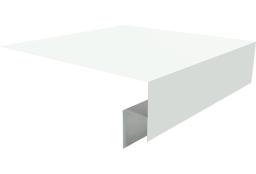 Планка околооконная сложная 250х50х12 (j-фаска) 0,4 PE с пленкой RAL 9003 сигнальный белый (3м) изображение, анонсные картинки товара