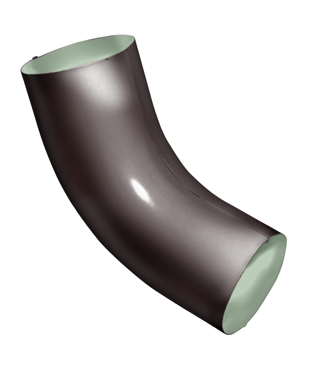 Колено 60 град Optima 100мм RAL 8017 изображение, анонсные картинки товара