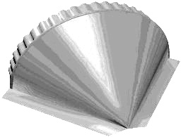 Заглушка конусная малого конька 0,45 Zn п/ф изображение, анонсные картинки товара