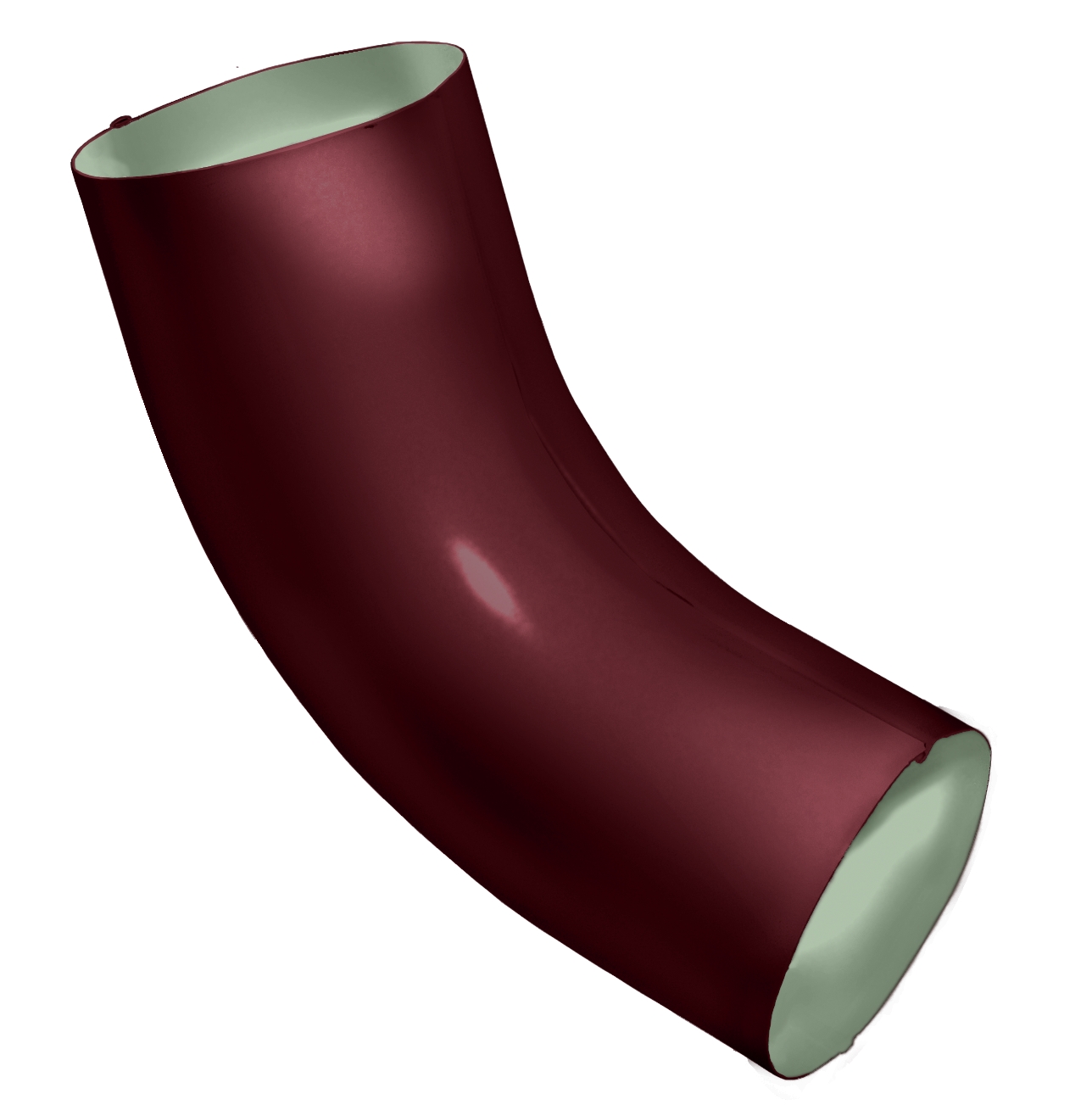 Колено 60 град Optima 90мм RAL 3005 красное вино изображение, анонсные картинки товара