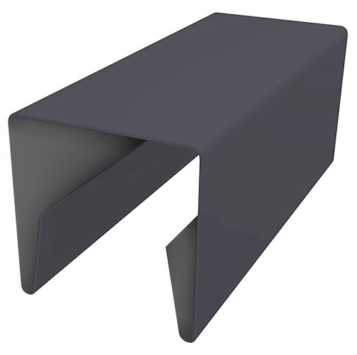 Планка П-образная заборная 20 0,5 Rooftop Matte RAL 7016 антрацитово-серый (2м) изображение, анонсные картинки товара